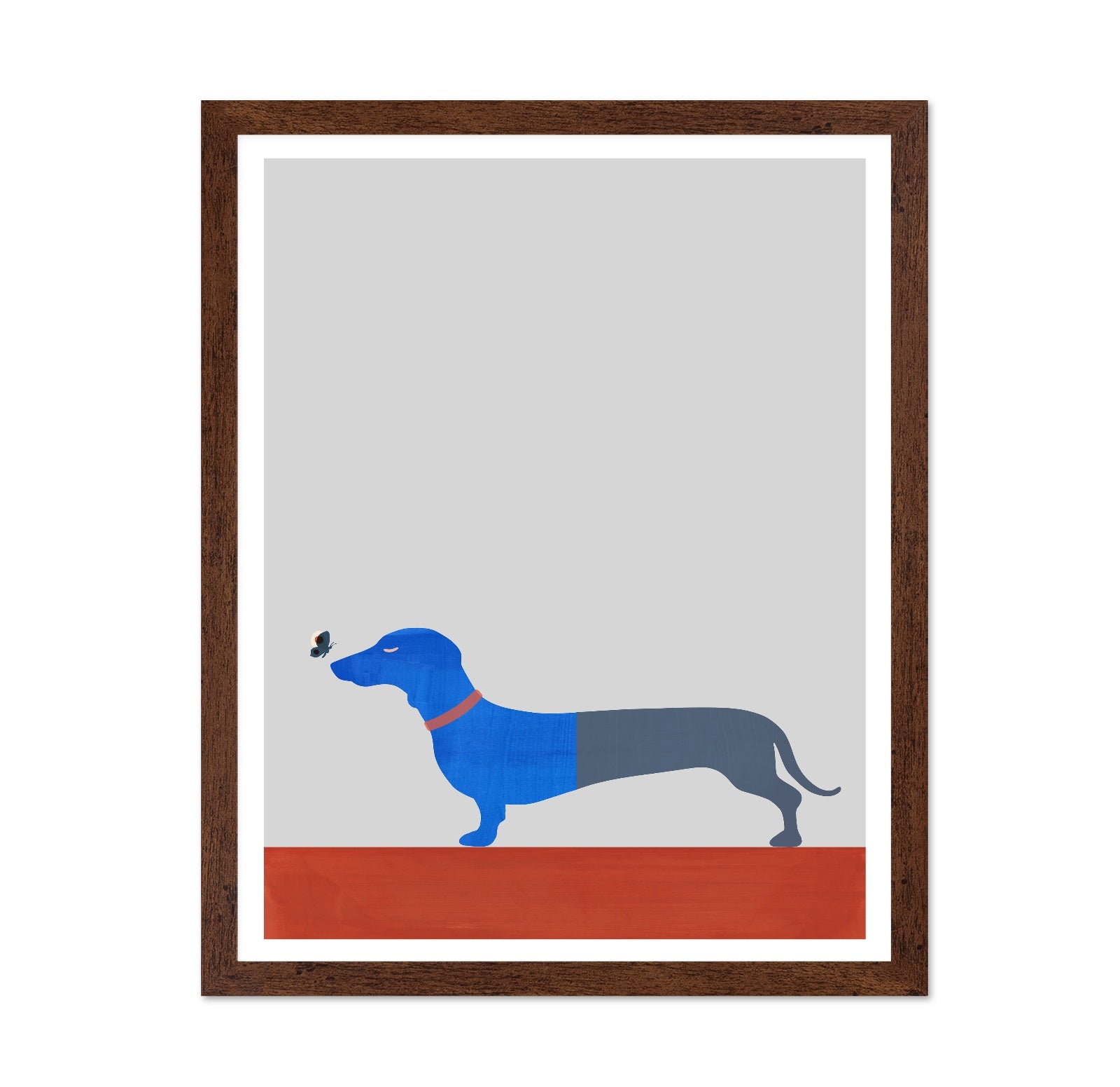 Blue Dachshund Butterfly