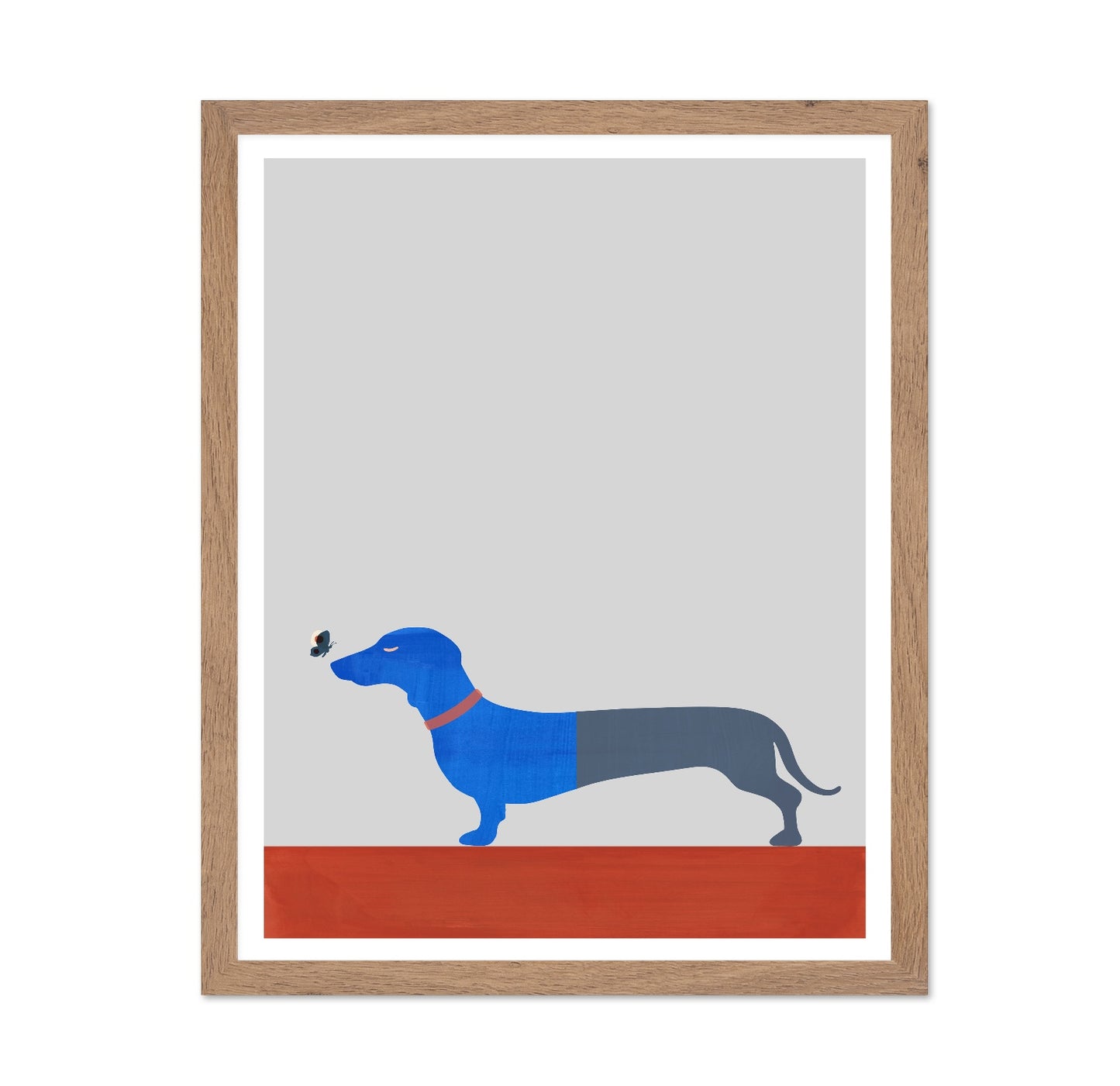 Blue Dachshund Butterfly