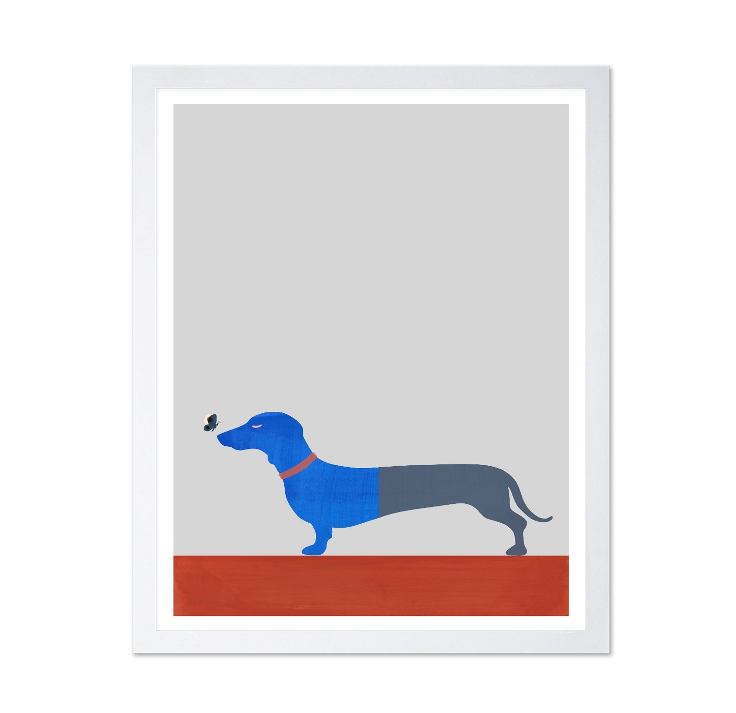 Blue Dachshund Butterfly