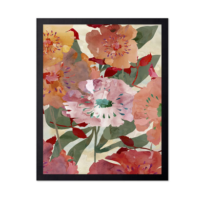 Watercolor Garden Blooms