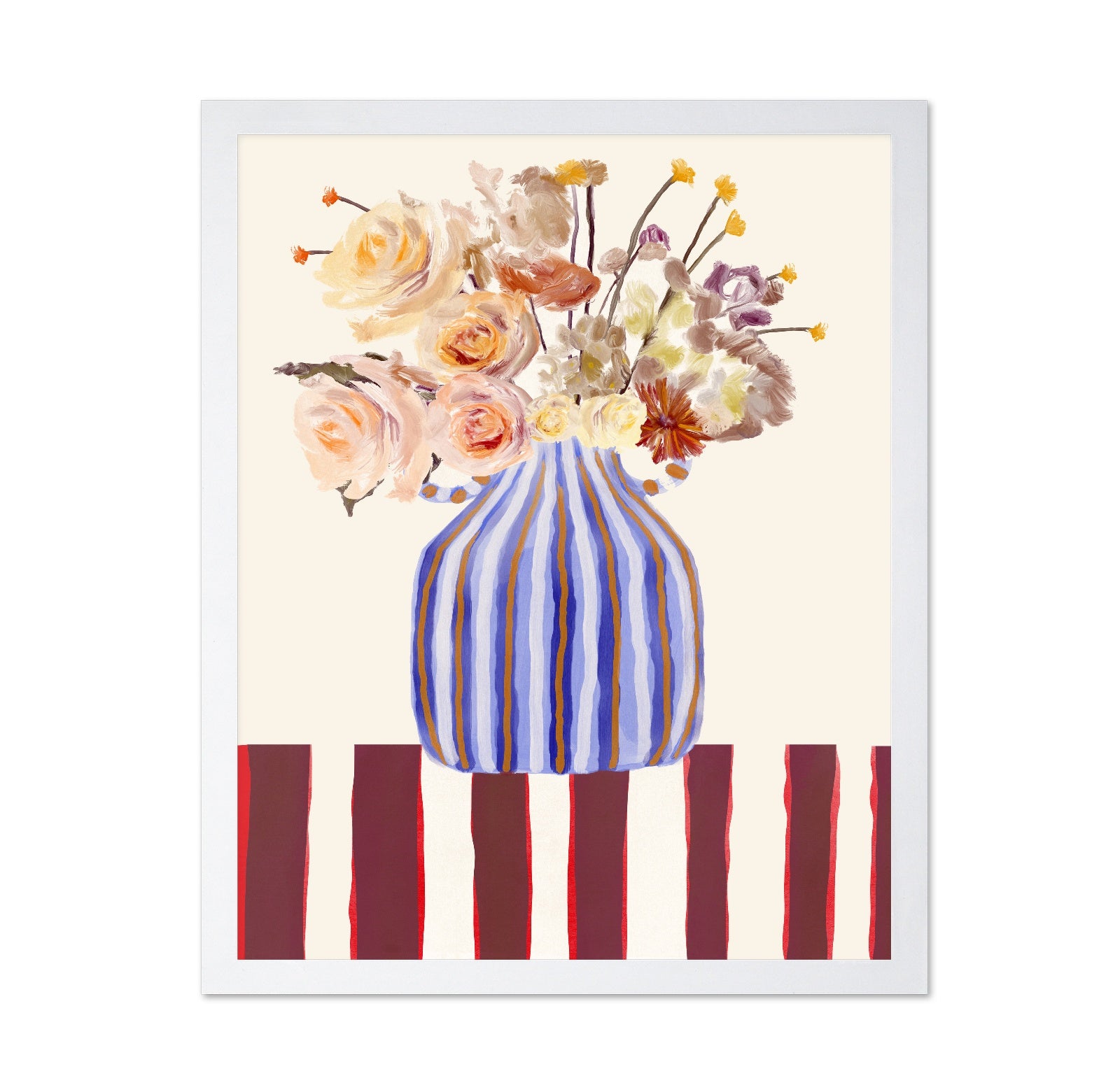 Striped Vase Floral
