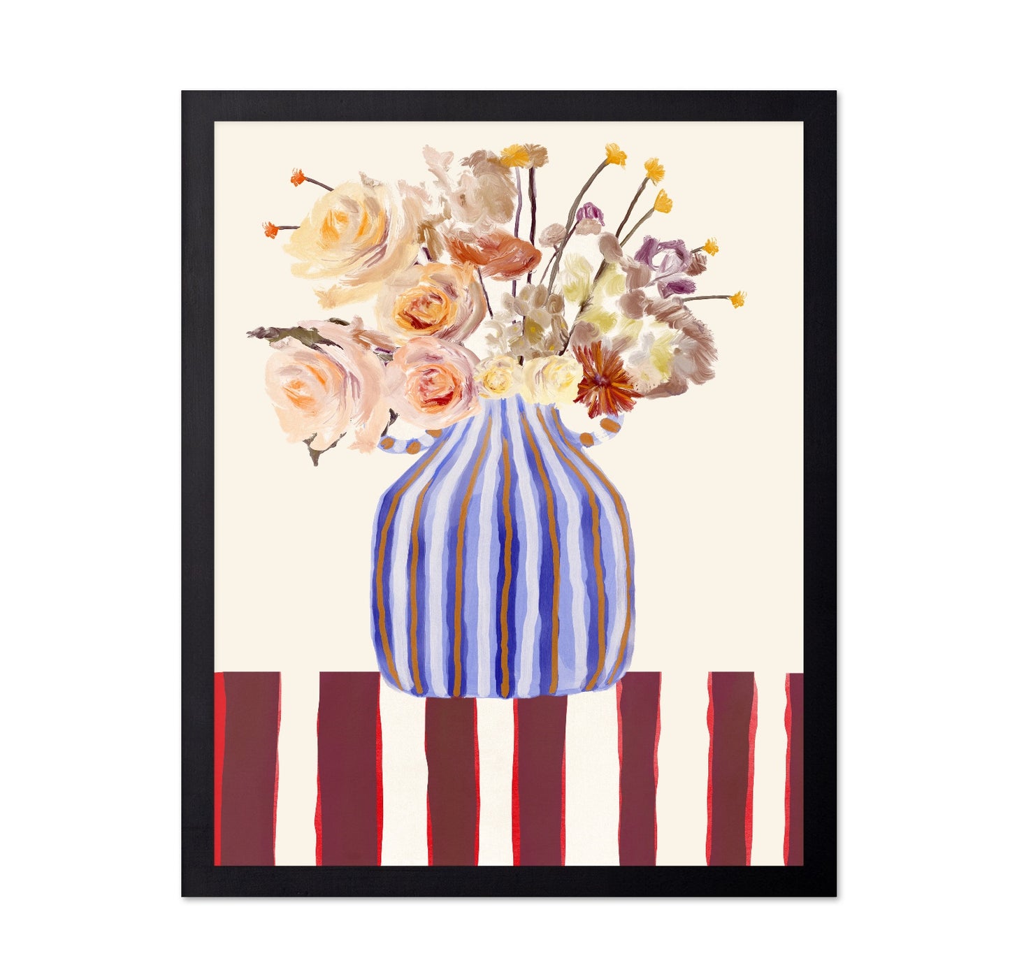 Striped Vase Floral