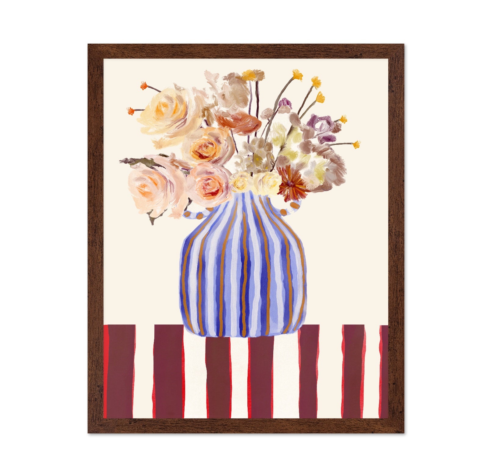 Striped Vase Floral