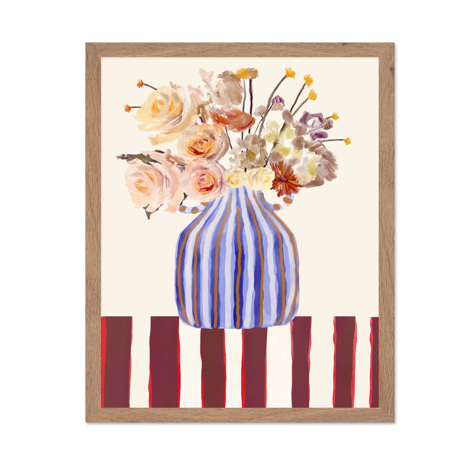 Striped Vase Floral