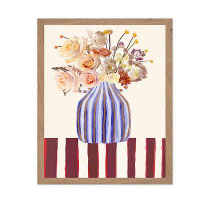 Striped Vase Floral