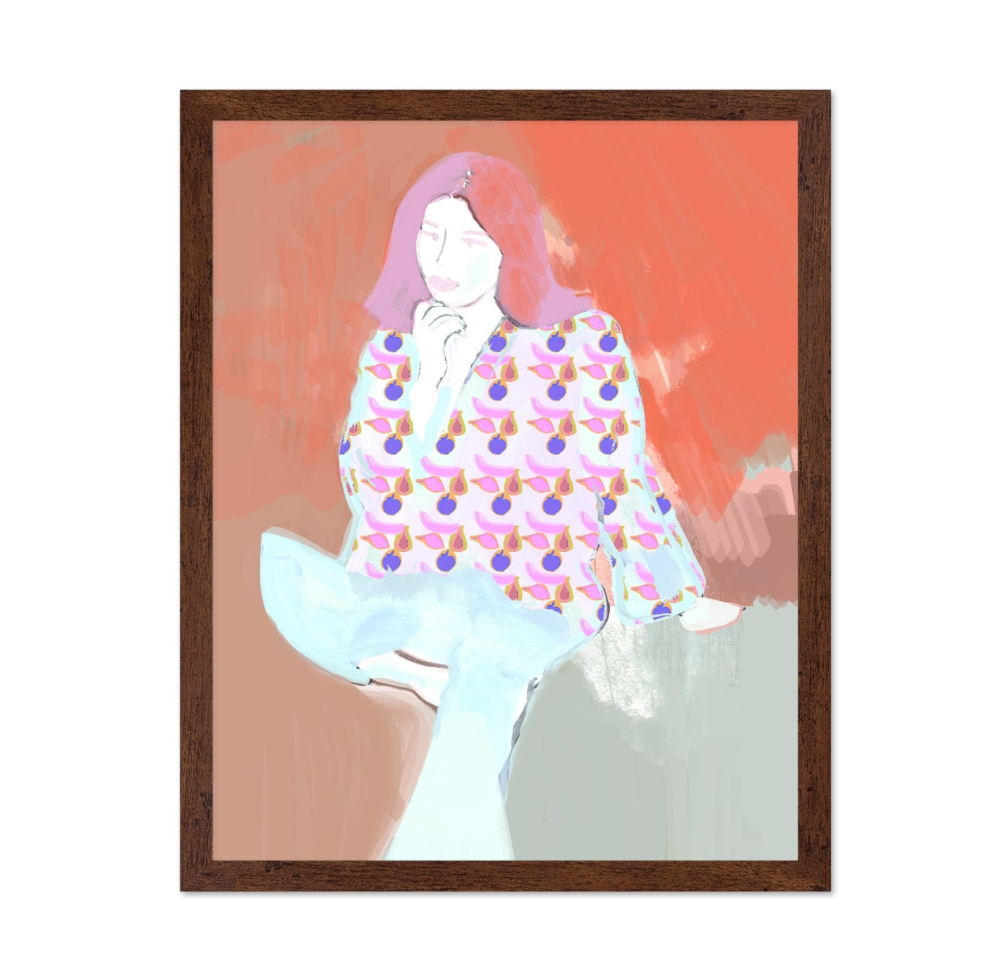 Pastel Fruit Portrait