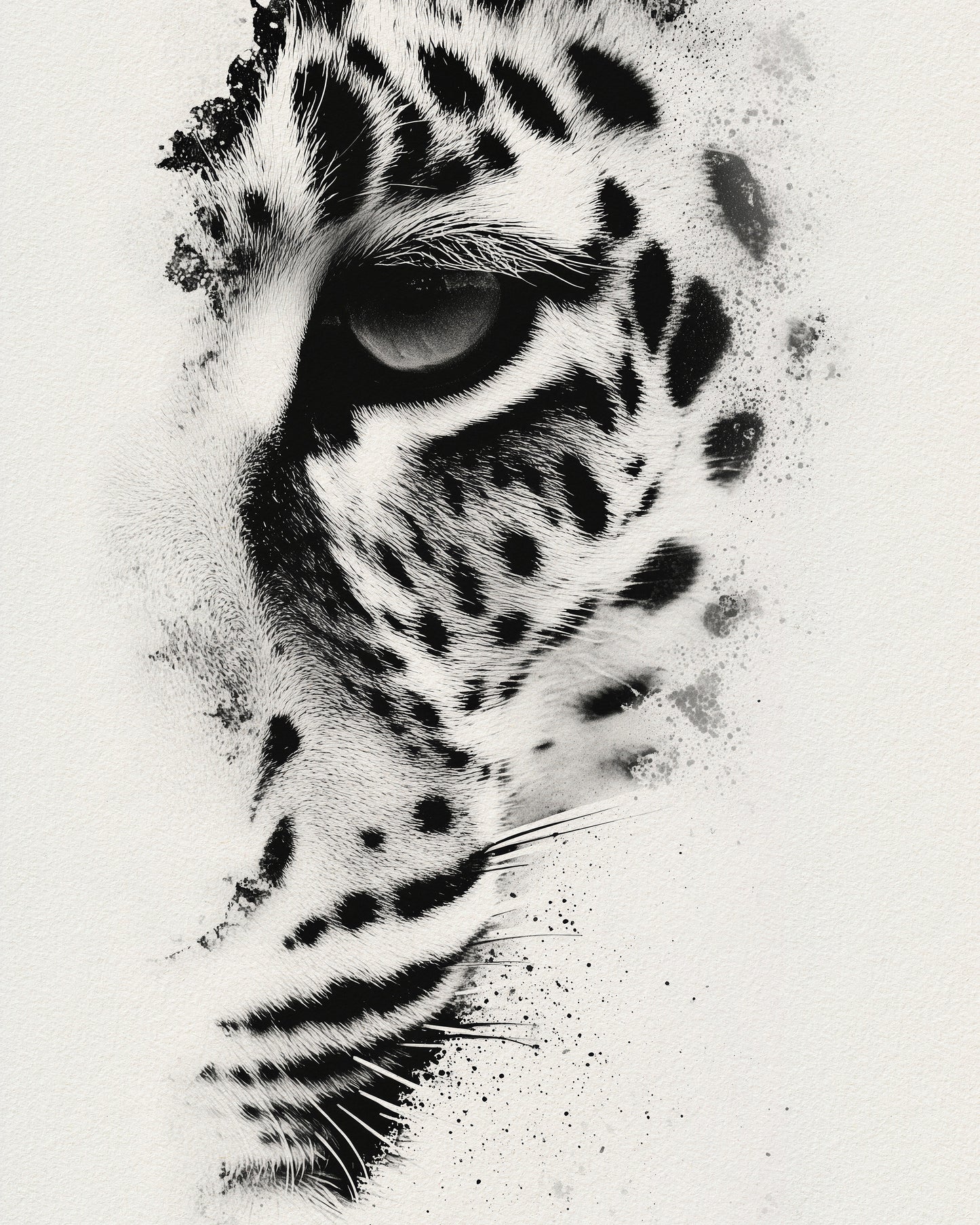 Leopard Ink Portrait