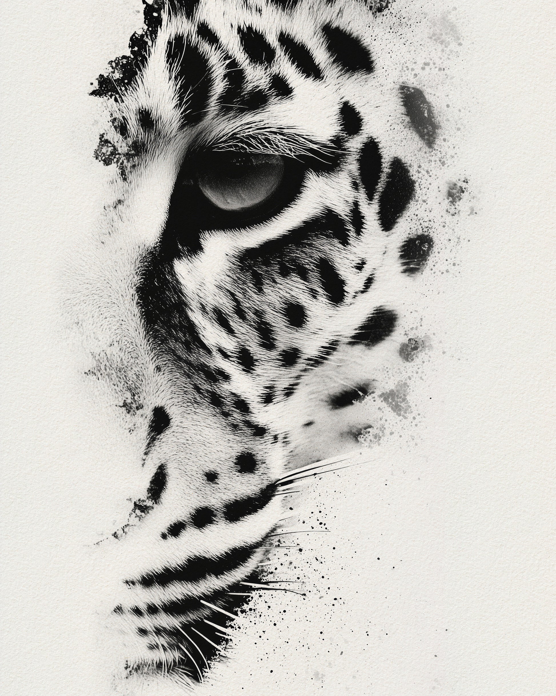 Leopard Ink Portrait