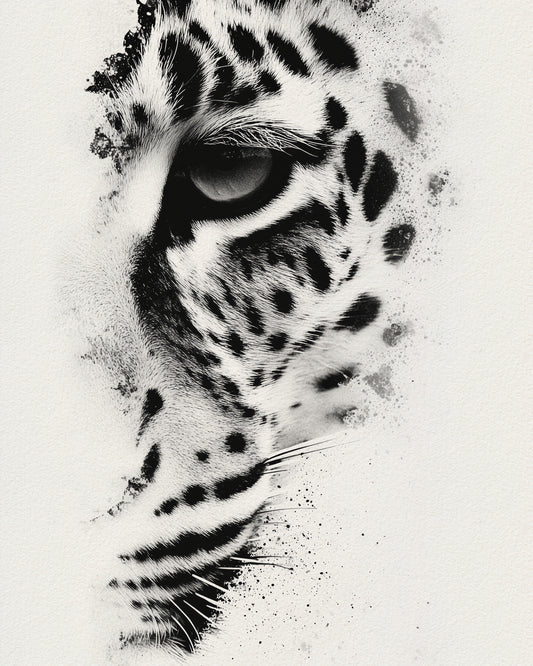 Leopard Ink Portrait