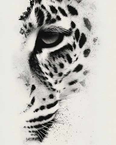 Leopard Ink Portrait