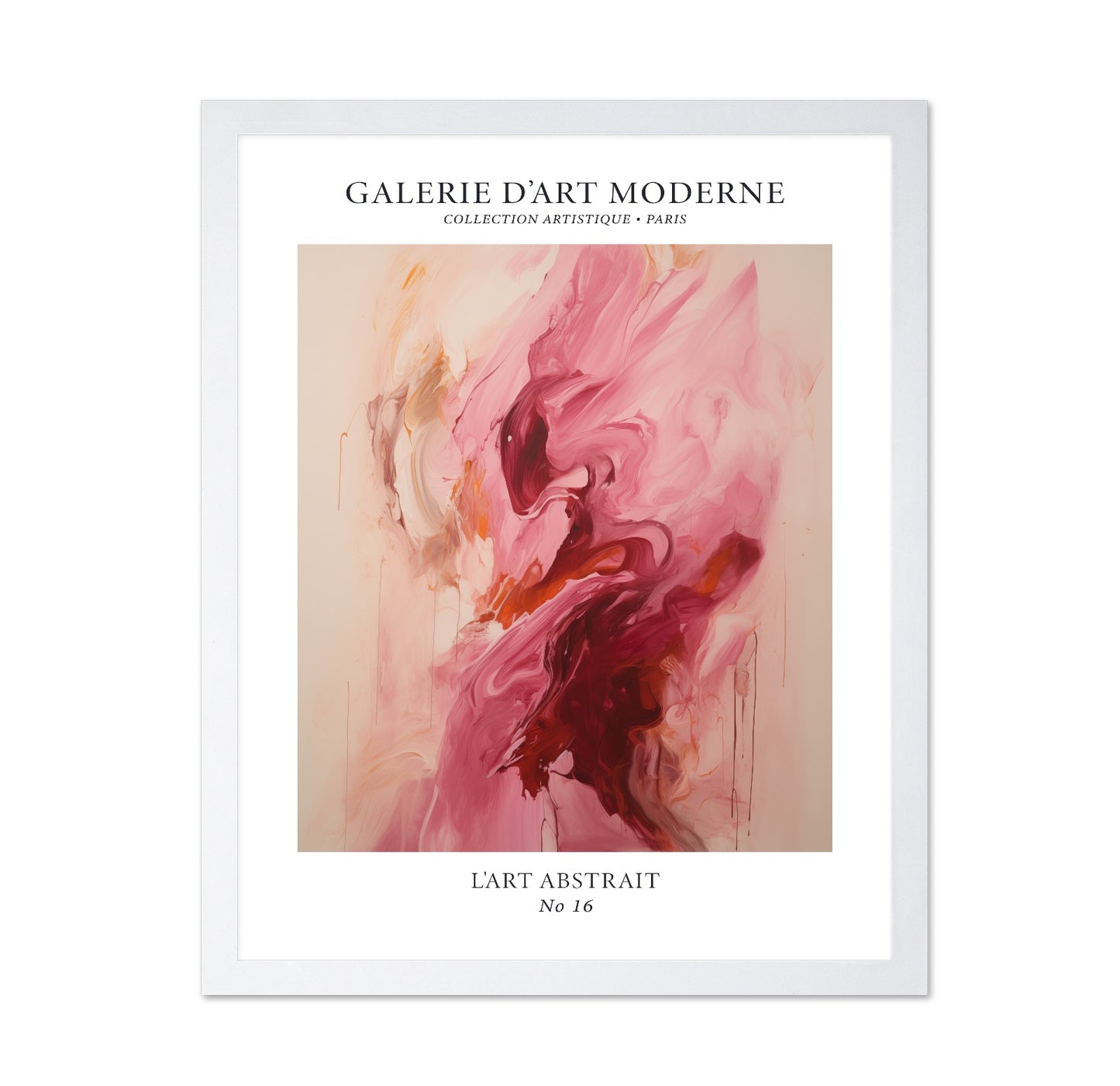 Blush Flow Abstract No1