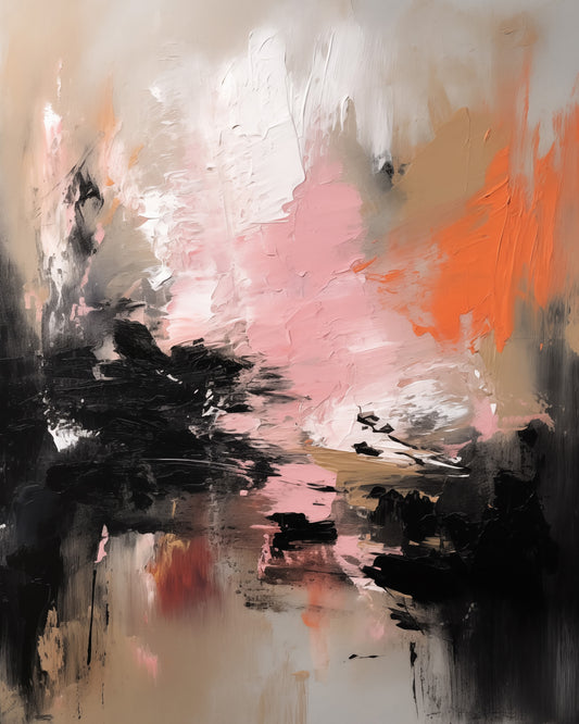Blush Abstract Flow