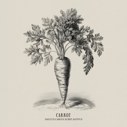 Vintage Carrot Illustration