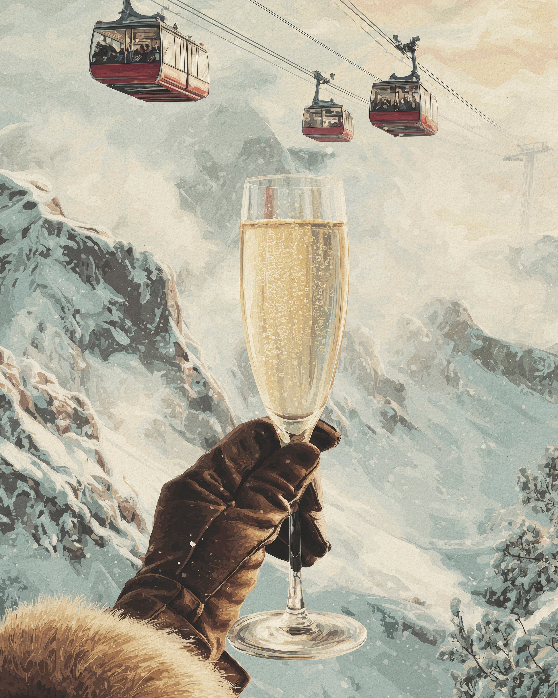 Alpine Champagne View