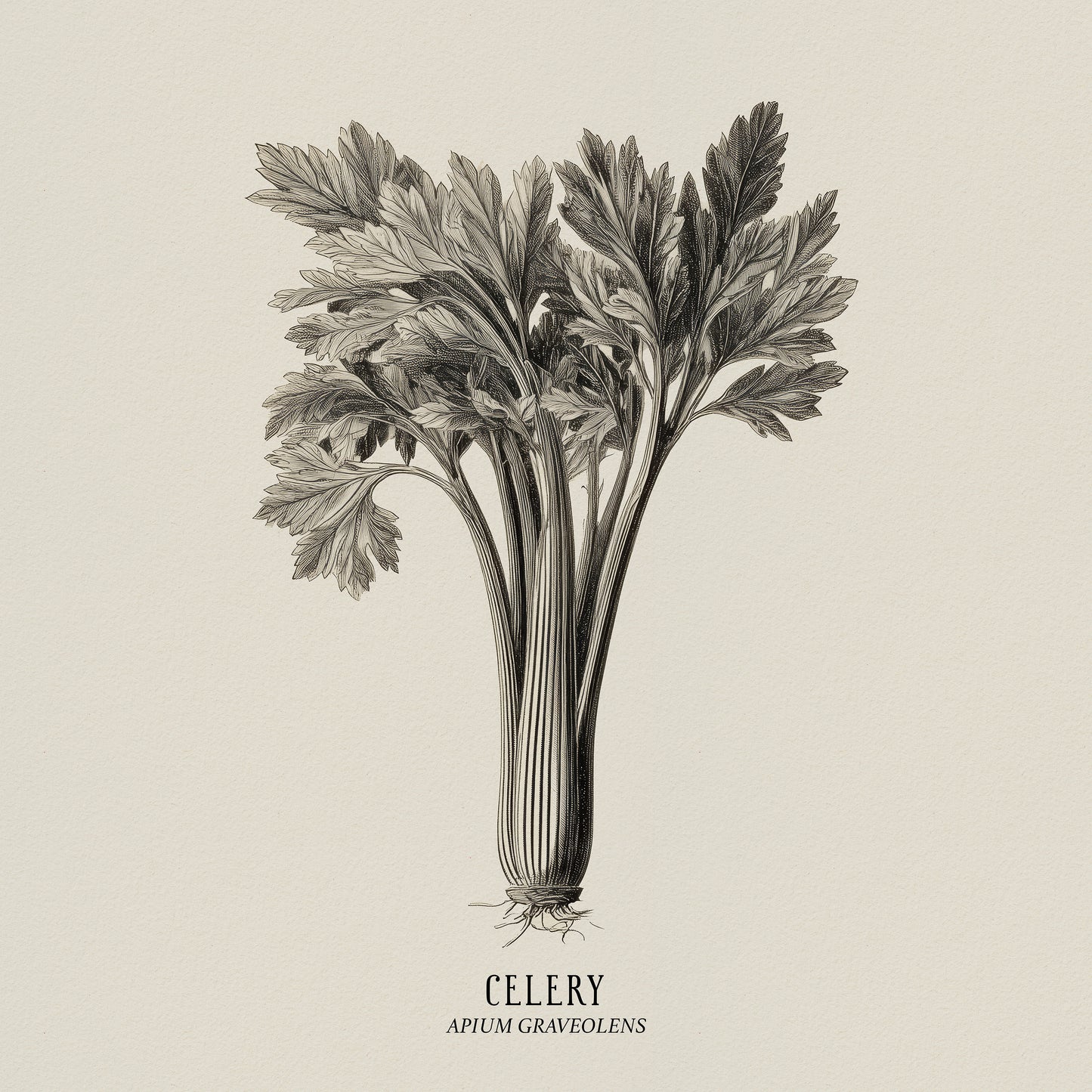 Vintage Celery Sketch