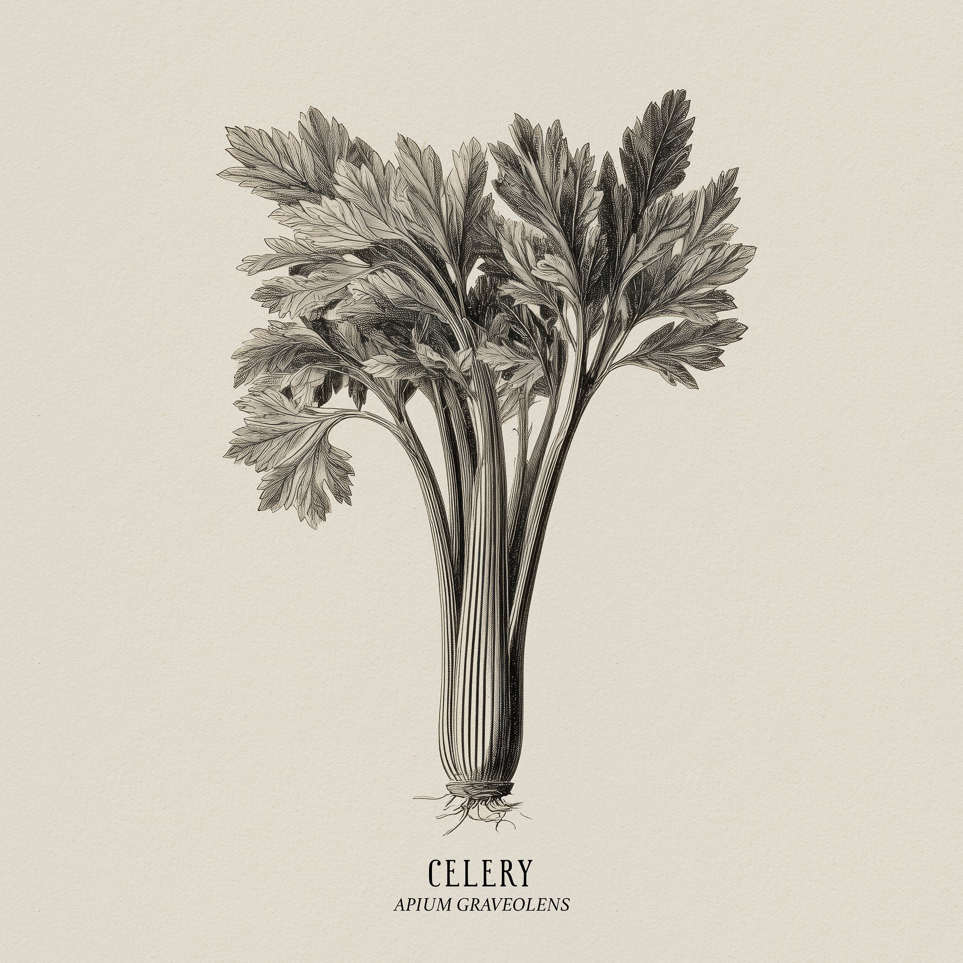 Vintage Celery Sketch