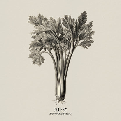Vintage Celery Sketch