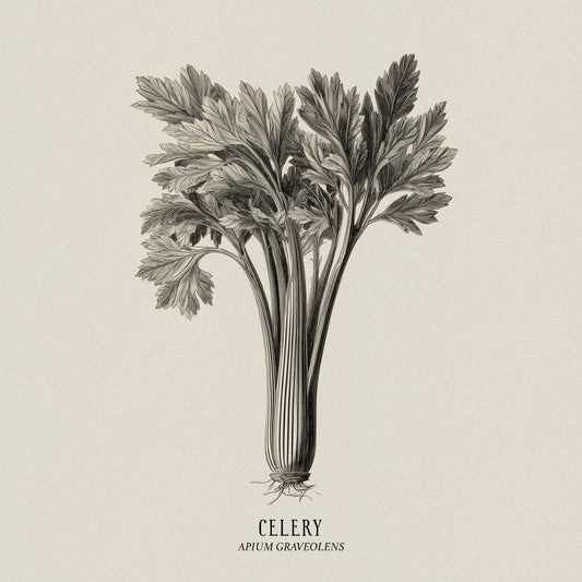 Vintage Celery Sketch