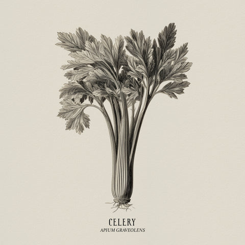 Vintage Celery Sketch