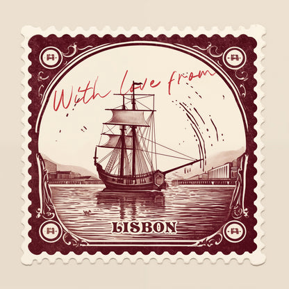 Lisbon Vintage Stamp