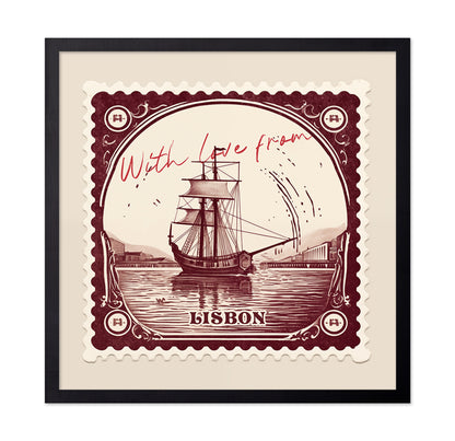 Lisbon Vintage Stamp