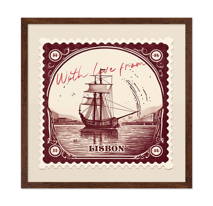 Lisbon Vintage Stamp