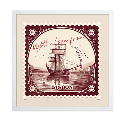 Lisbon Vintage Stamp