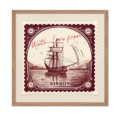 Lisbon Vintage Stamp