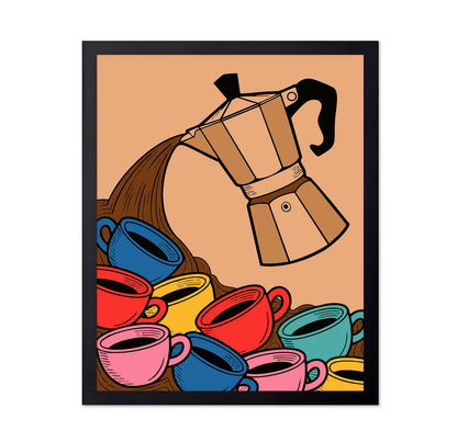 Coffee Pot Pour Art