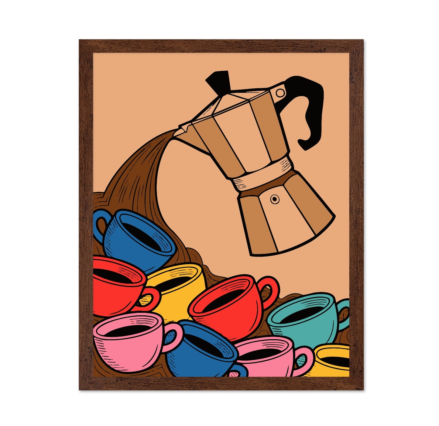 Coffee Pot Pour Art