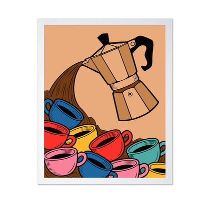 Coffee Pot Pour Art