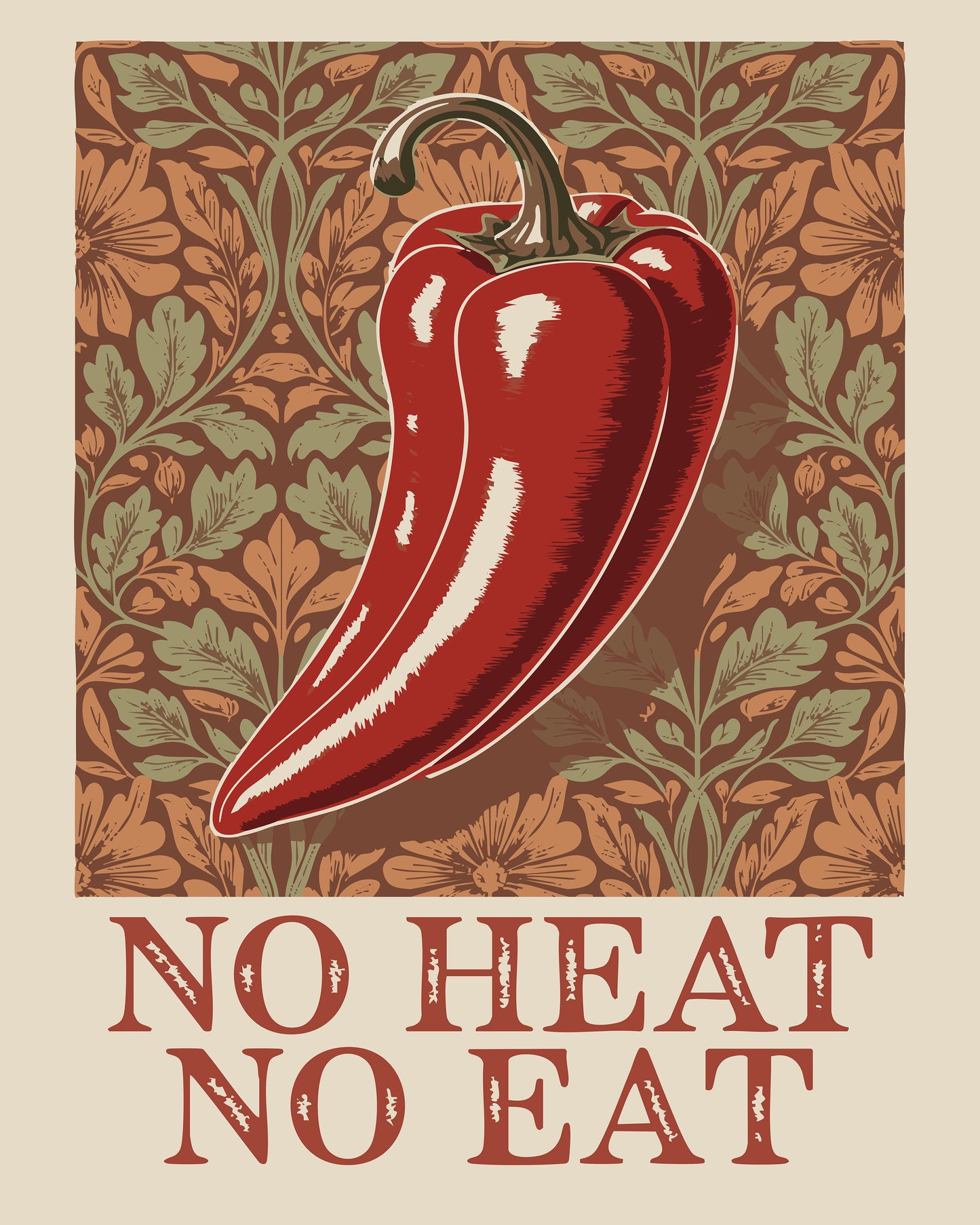No Heat Pepper Poster
