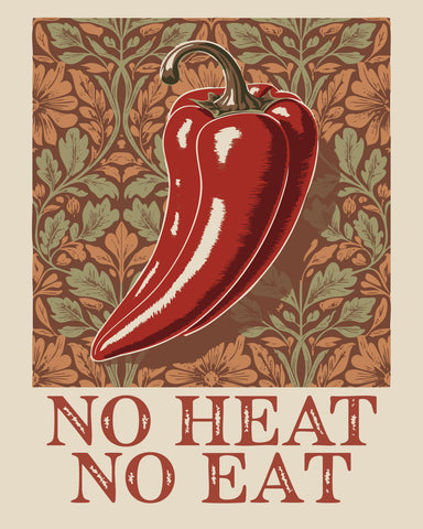 No Heat Pepper Poster