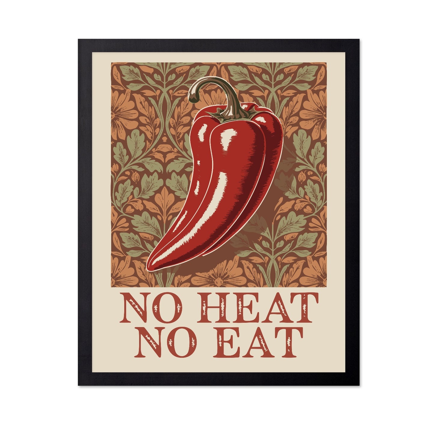 No Heat Pepper Poster