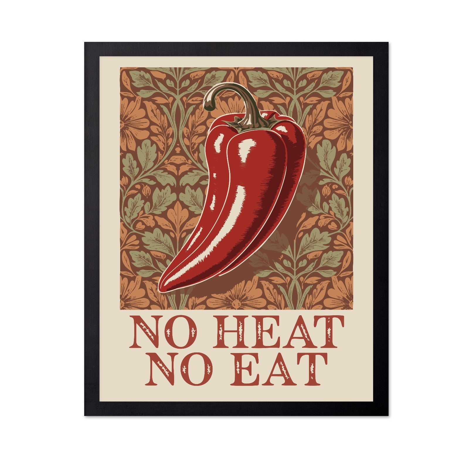 No Heat Pepper Poster
