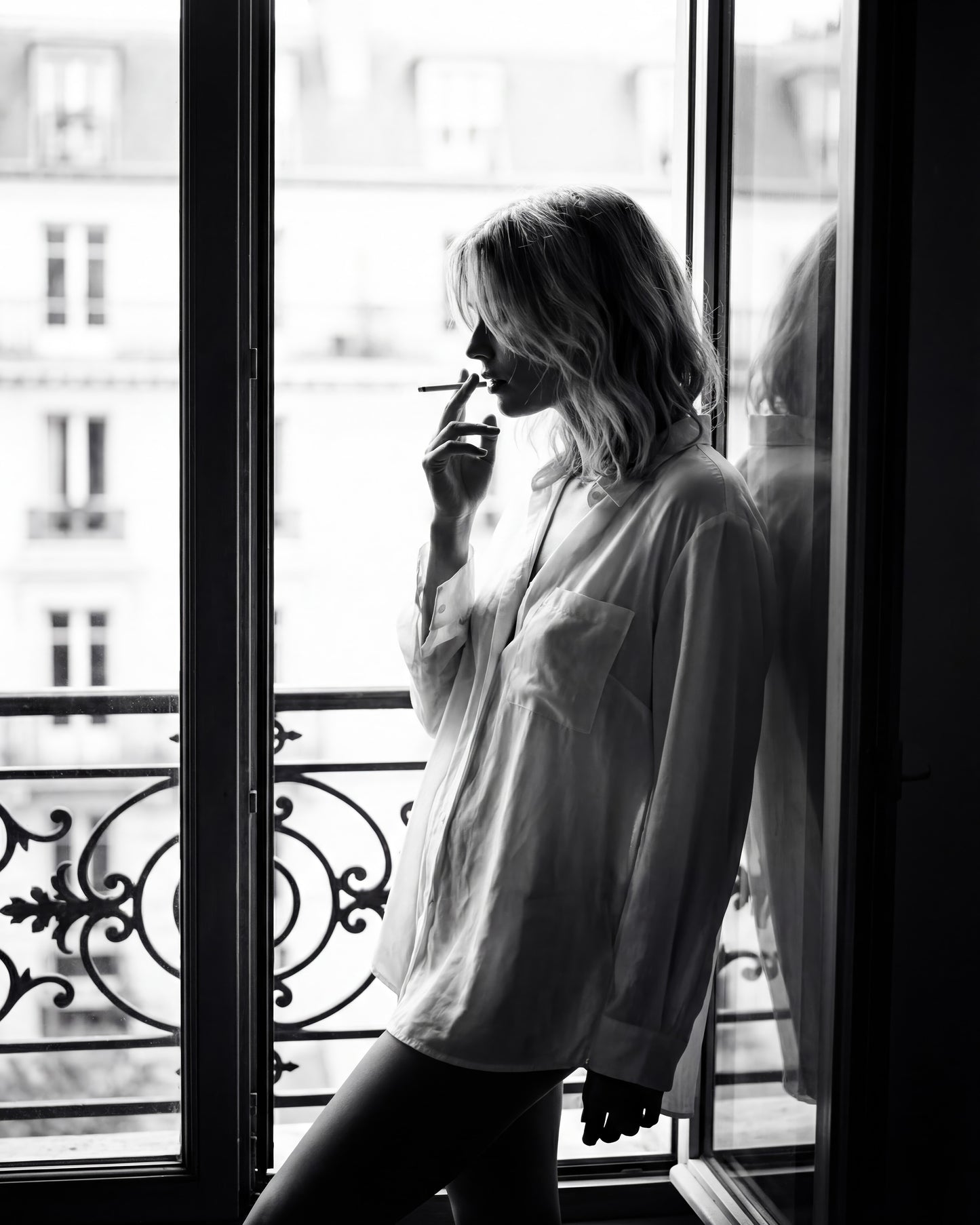 Balcony Smoke Moment