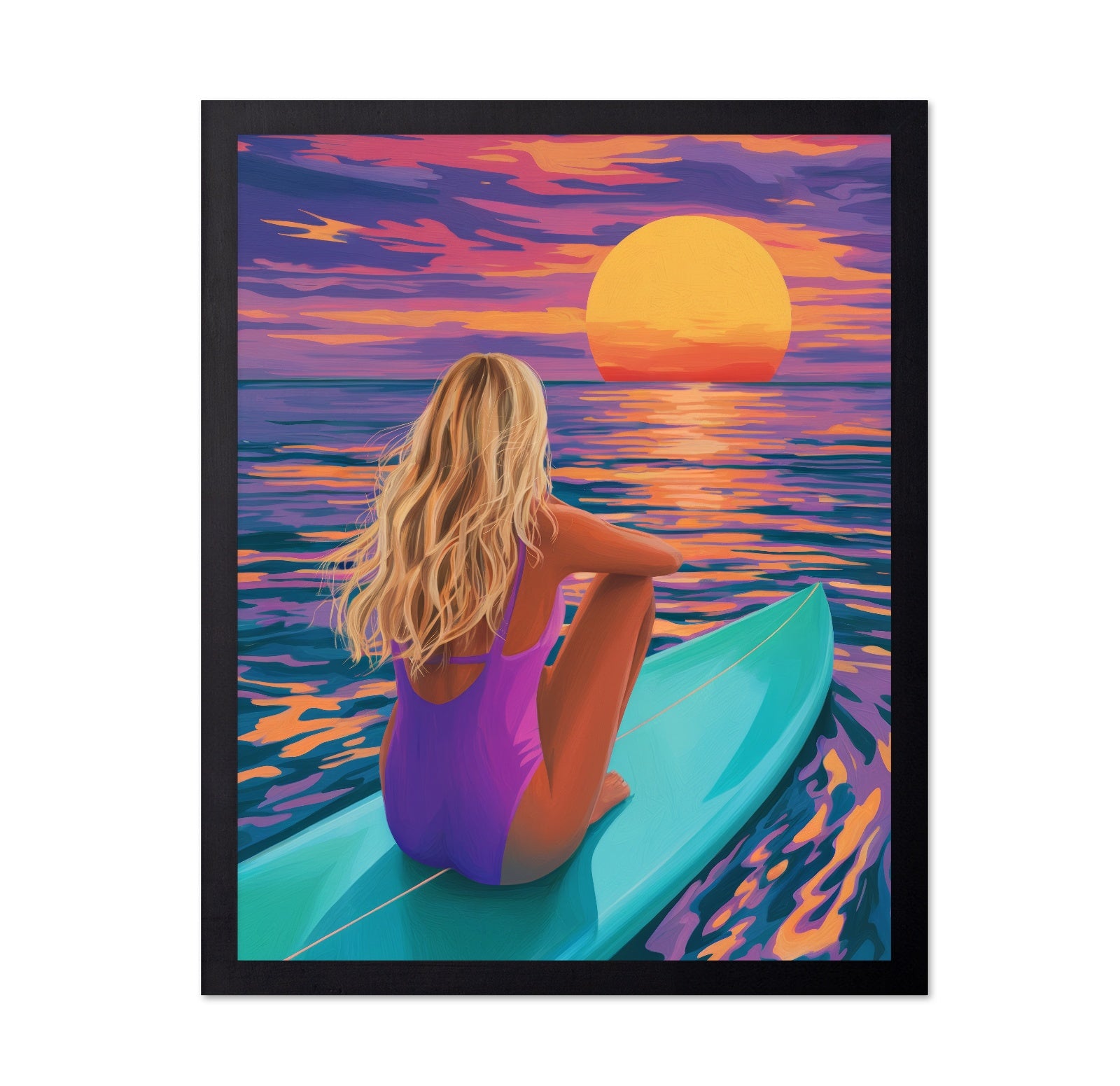 Sunset Surf Moment