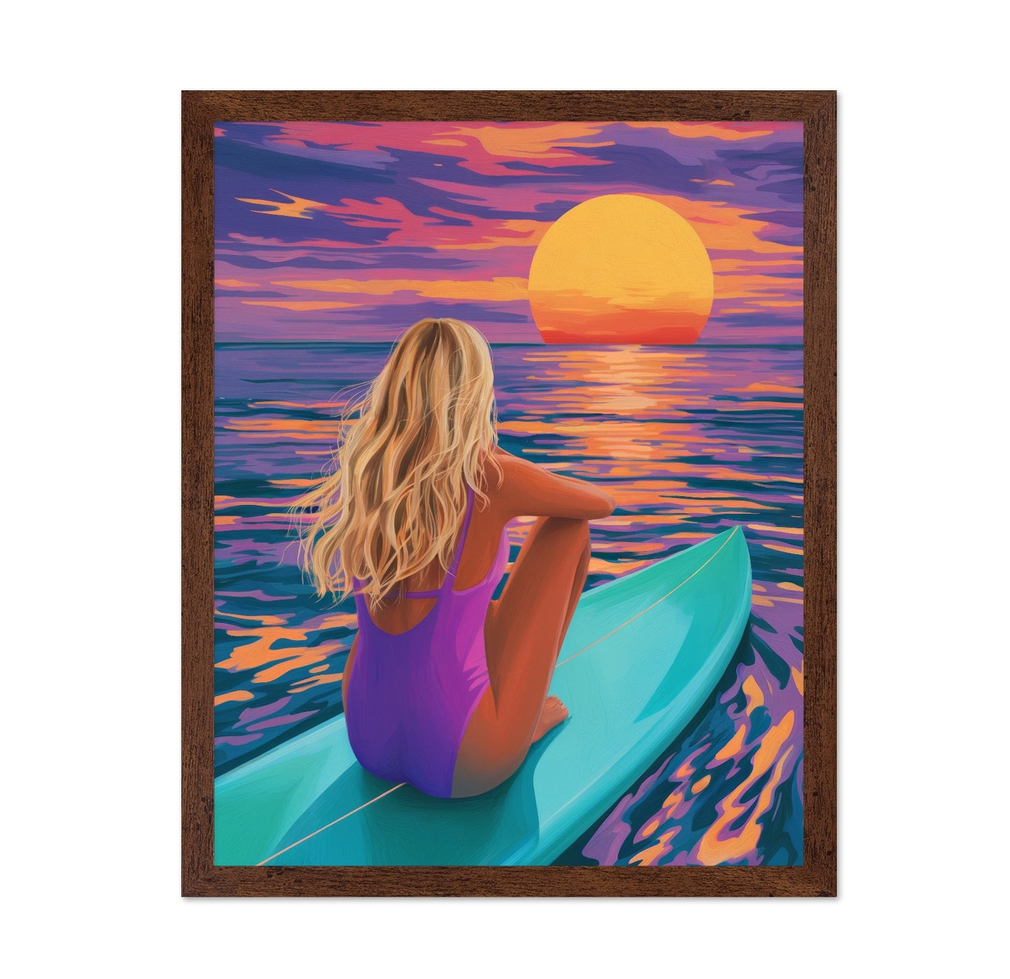 Sunset Surf Moment