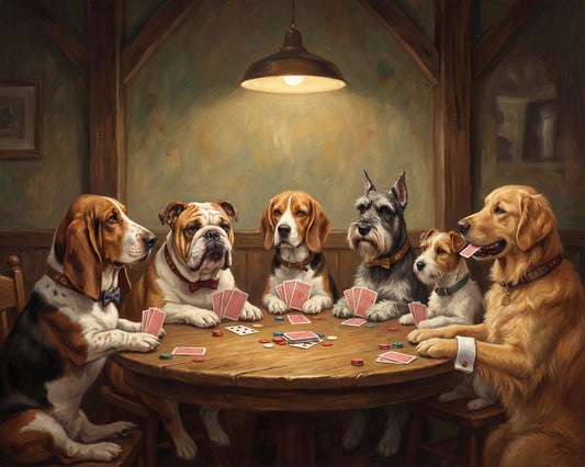 Dogs Playing Poker