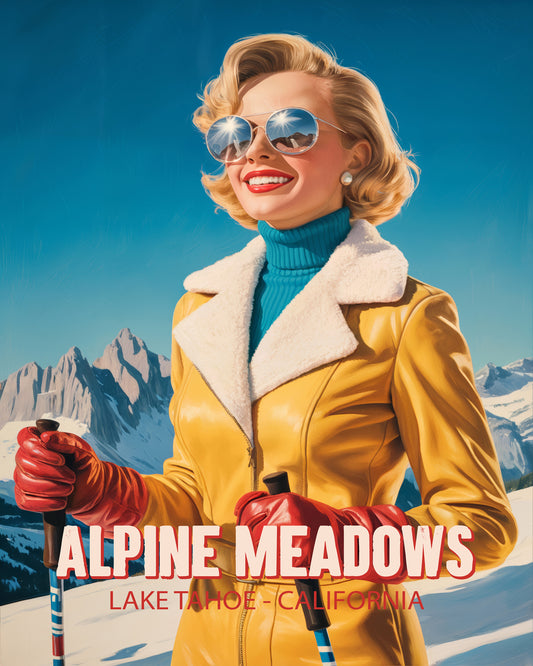 Alpine Ski Poster