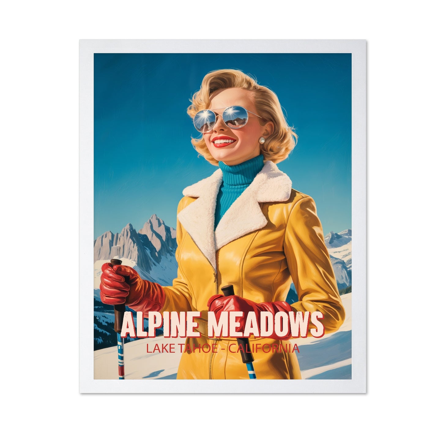 Alpine Ski Poster