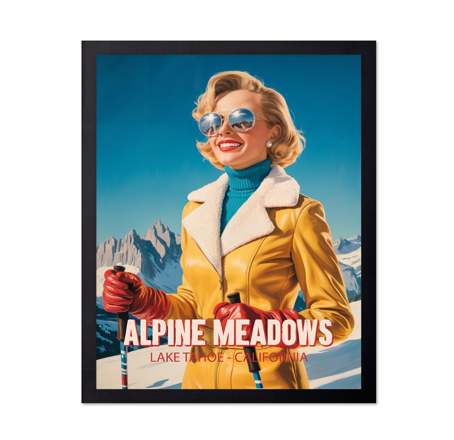 Alpine Ski Poster