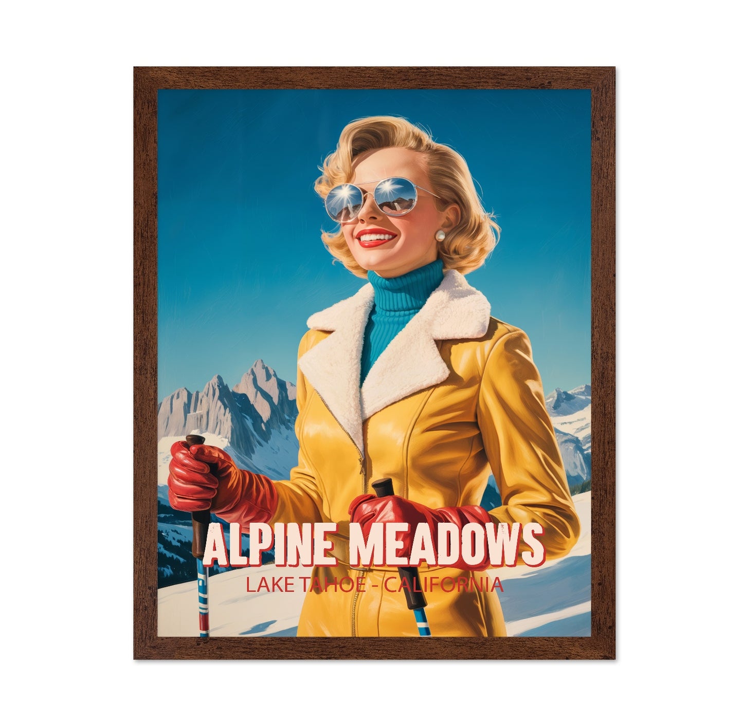 Alpine Ski Poster