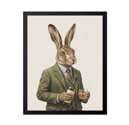 Dapper Rabbit with Whiskey