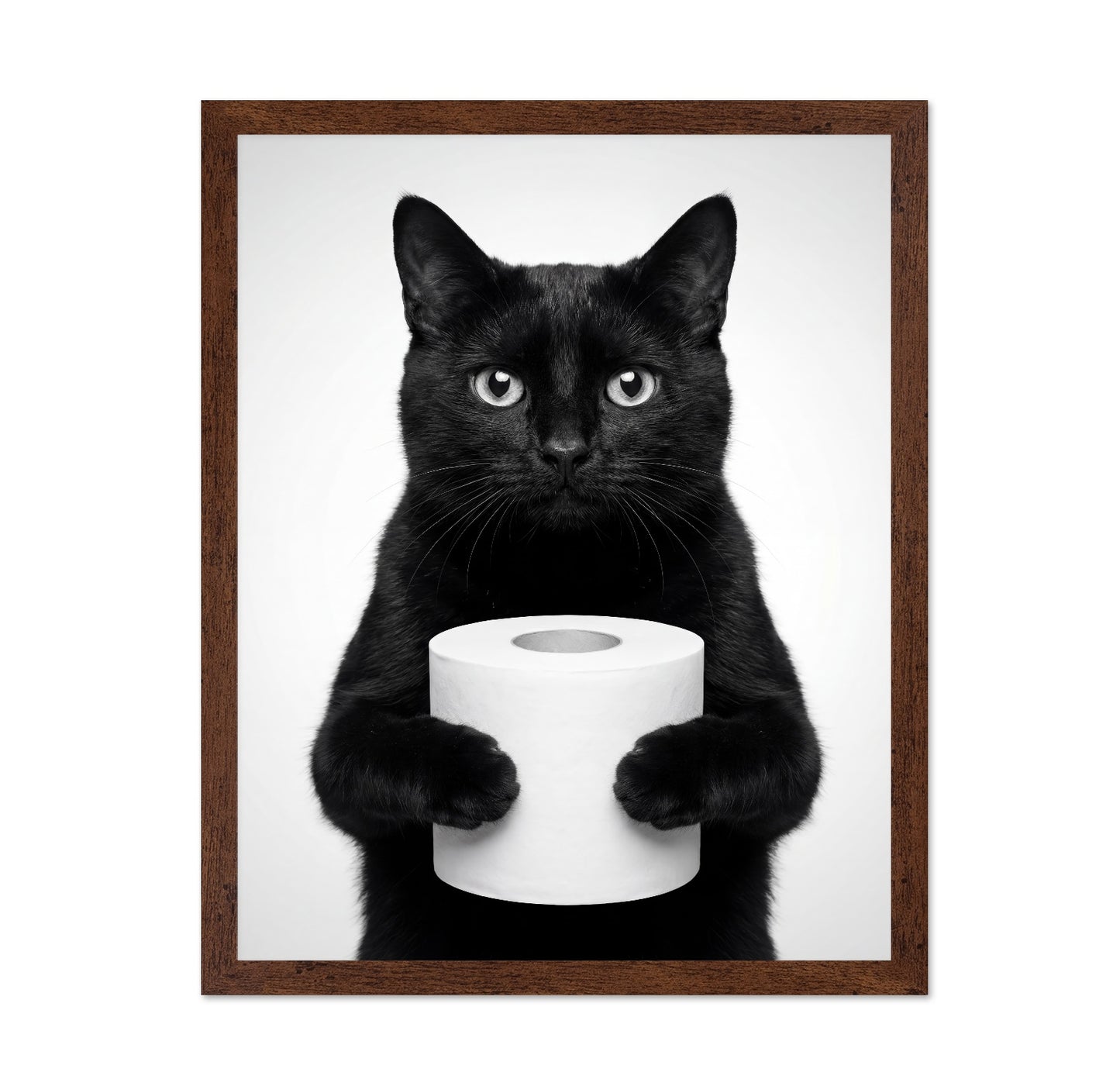 Black Cat With Roll