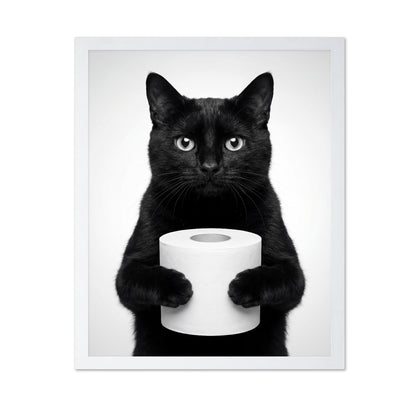 Black Cat With Roll