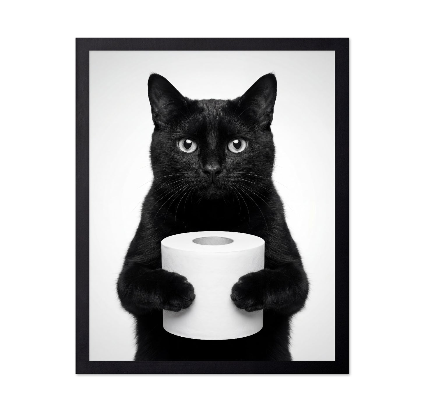 Black Cat With Roll