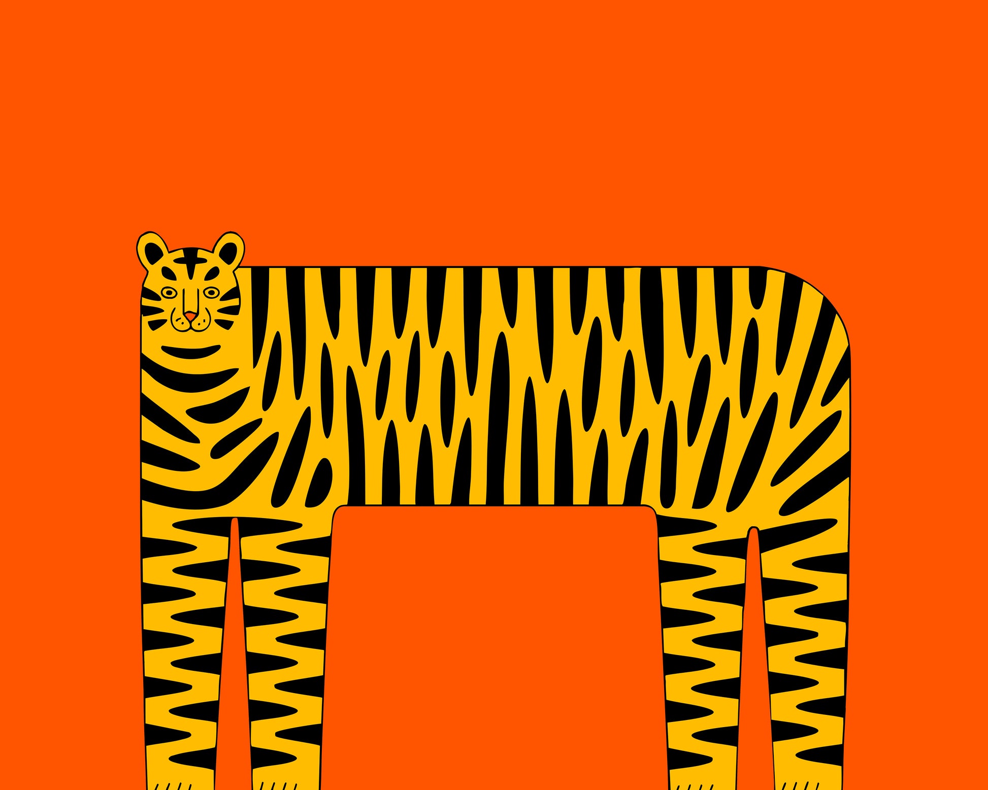 Graphic Tiger Frame