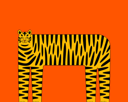 Graphic Tiger Frame