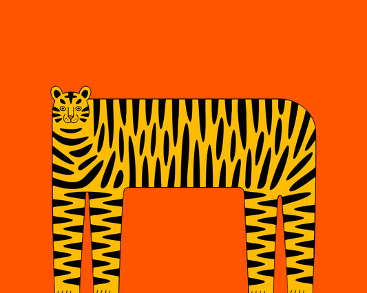 Graphic Tiger Frame